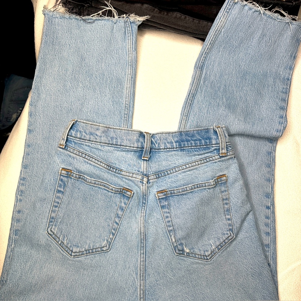 Abercrombie & Fitch The Dad High Rise Criss Cross Waistband •Curve Love• - Picture 9 of 11